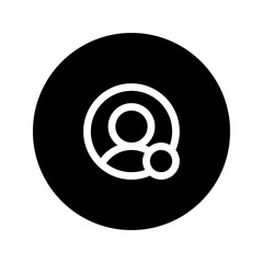 online status circular line icon