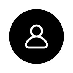 user circular line icon
