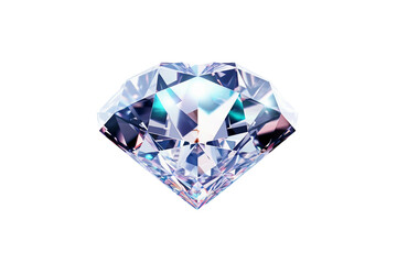 Sparkling Diamond Icon on transparent background.