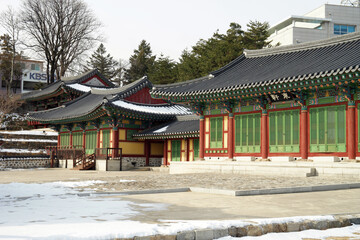 Obraz premium Chilsadang of Gangneung daedohobu, Gangneung