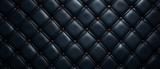 Dark Leather Quilted Texture Background