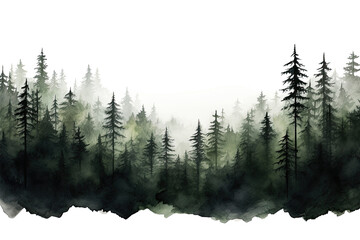 Day of forest illustration . Environment concept