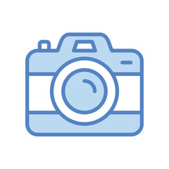 Camera icon isolate white background vector stock illustration