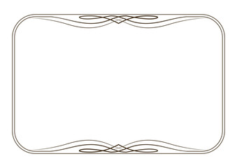 Decorative frame and border vector. vintage frame for photo with ornamental shape