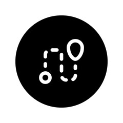 destination circular line icon