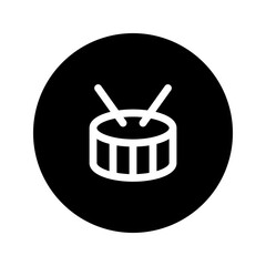 drum circular line icon