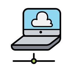 Obraz premium Computer network icon