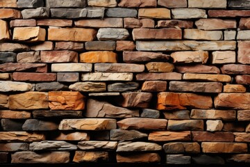 An abstract background image offers a close-up view of a stone wall composed of sliced stones, showcasing the distinctive textures and patterns in the composition. Photorealistic illustration