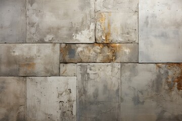 An abstract background image depicts a concrete wall that has weathered and evolved over time, showcasing its textured and aged appearance. Photorealistic illustration