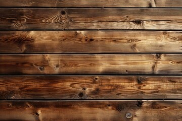 Naklejka premium In an abstract background image, a close-up perspective highlights the weathered and untreated surface of wood boards, showcasing their natural and textured appearance. Photorealistic illustration