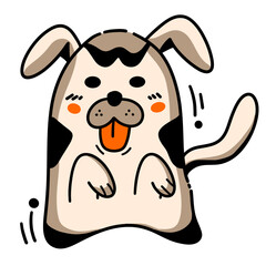 cute dog sticker