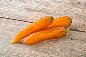 Yoiung natural organic carrot heap