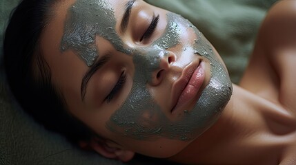 Deep skin rejuvenation as a person applies a facial mask for intense hydration. Expert self-care, skin revival, moisture infusion, skincare artistry. Crafted with precision. Generated by AI.