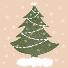 abstract christmas tree