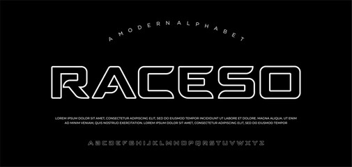 letters font Elegant awesome minimalist geometric typeface design