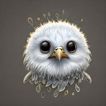cute eagle baby face image 