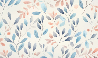watercolor background, leaf texture, pastel colors