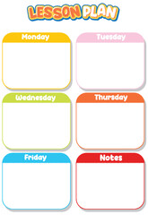 Printable Simple Lesson Plan Note Template