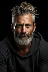 Obraz premium Un bel homme stoïque ancien, représentant le stoïcisme. IA générative, IA