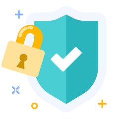illustration of a icon security 