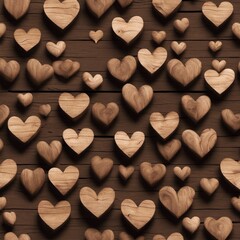 chocolate hearts background