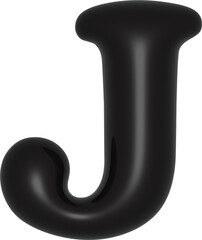 BLACK 3D letters