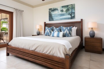 master bedroom with a king size bed and tasteful decor