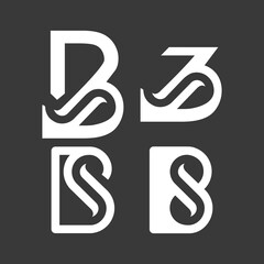 The Logo are monogram of letter B and S. Infinity, elegant and outline.