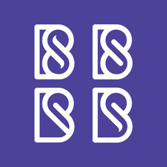 The Logo are monogram of letter B and S. Infinity, elegant and outline.