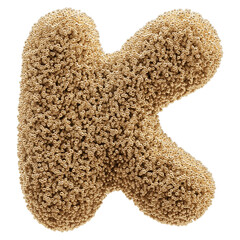 Gold Letter J Font Bead