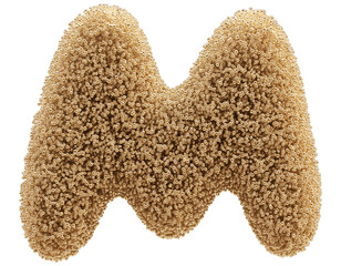 Gold Letter L Font Bead