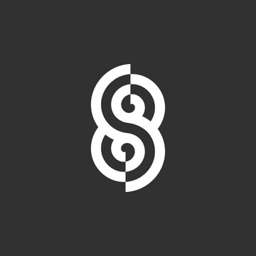 the logo is pictogram letter S and spiral. Unique and elegant.