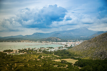 Fototapeta na wymiar A beautiful view of Port de Pollenca, a coastal gem in Mallorca