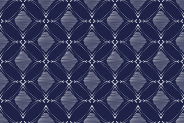 Fototapeta premium Geometric ethnic pattern embroidery design for background or wallpaper and clothing. Aztec style abstract vector illustration.design for texture,fabric,decoration. 