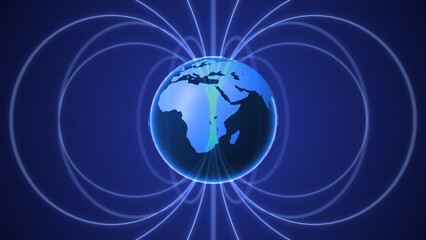 Direction of earth's magnetic field
