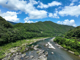 高知県四万十町　四万十川の風景