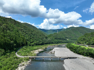 高知県四万十町　茅吹手沈下橋