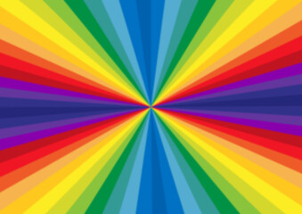 Fototapeta premium arc-en-ciel rayonnant