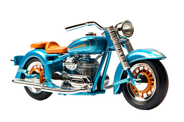 Toy Motorcycle isolated on transparent background, Generative Ai