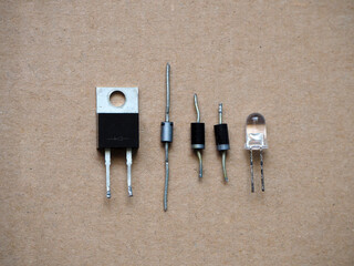 Silicon diode types. Semiconductor components. 