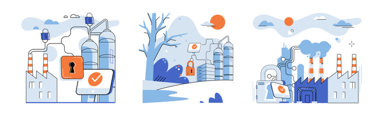 Malware spyware virus. Vector illustration. Warnings help users identify potential security risks and malware threats Errors in software clead to system vulnerabilities and infections Malicious