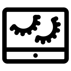 eyelashes icon vector illustration asset element