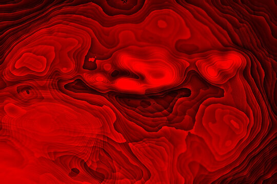 繊細な木目、ヒダヒダ状に燃える炭火のような灼熱雲海テクスチャー