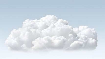White cloud isolated on white background