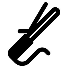 curling icon vector illustration asset element