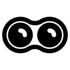 contact lens icon vector illustration asset element