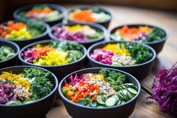 a colorful array of solstice salads