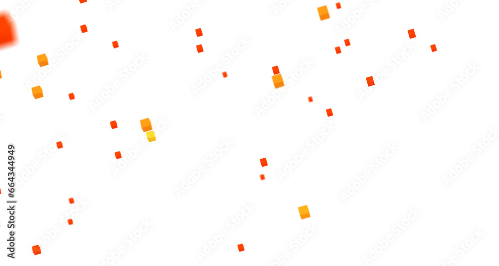 Poster abstract lines with dots over dark background.