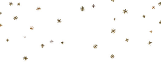 Glistening Snow Shower: Striking 3D Illustration Showcasing Falling Holiday Snowflakes