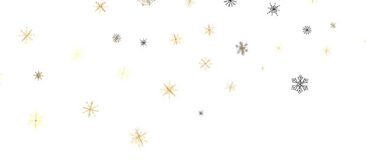 Winter Flurry: Mesmeric 3D Illustration Depicting Descending Festive Snowflakes
